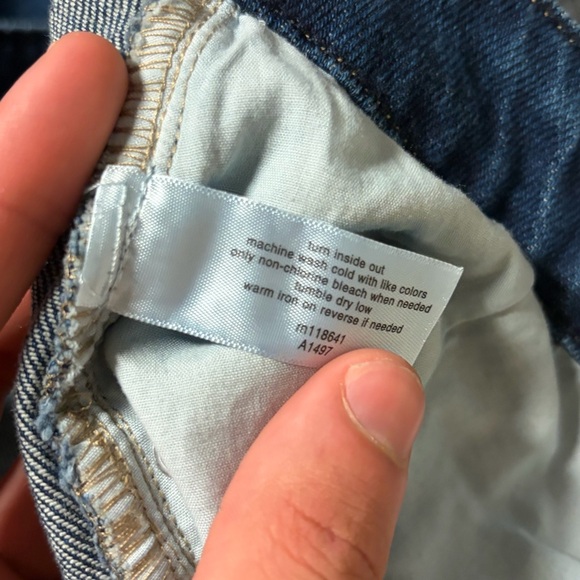 Lane Bryant Classic denim Blue boyfriend capri cropped Jeans shorts size 22 NWT - Picture 11 of 14